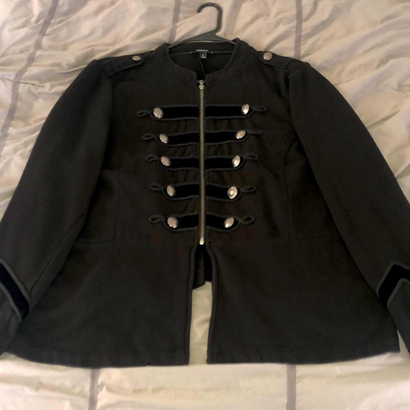 torrid Jackets & Blazers - Torrid Military Peplum Jersey Jacket